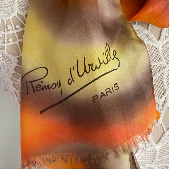 remoy d’urville Accessories - REMOY D’URVILLE Vintage Silk Psychedelic Tie Dye Scarf